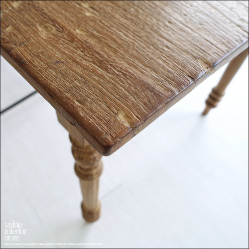 チーク無垢材 ヴィンテージテーブルAntika/K ダイニングテーブル 什器