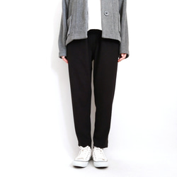 【期間限定送料無料!】再販 × 30！ 裏起毛あったか素材のなんでもないパンツ  やわらかな落ち感  黒 6枚目の画像