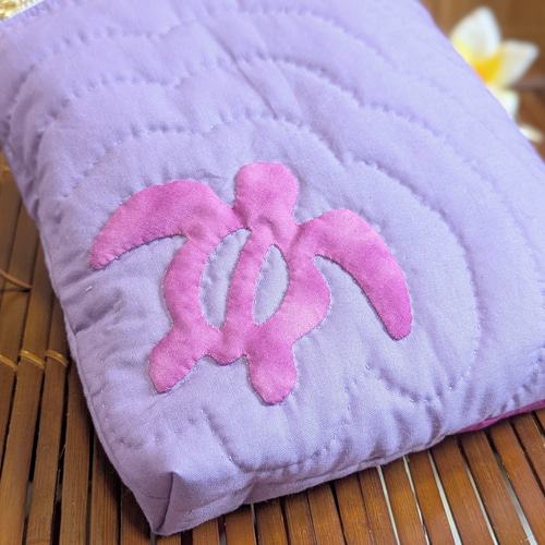 ハワイアンキルト ☆ ショルダーバッグ ☆ サコッシュ ウル/ホヌ