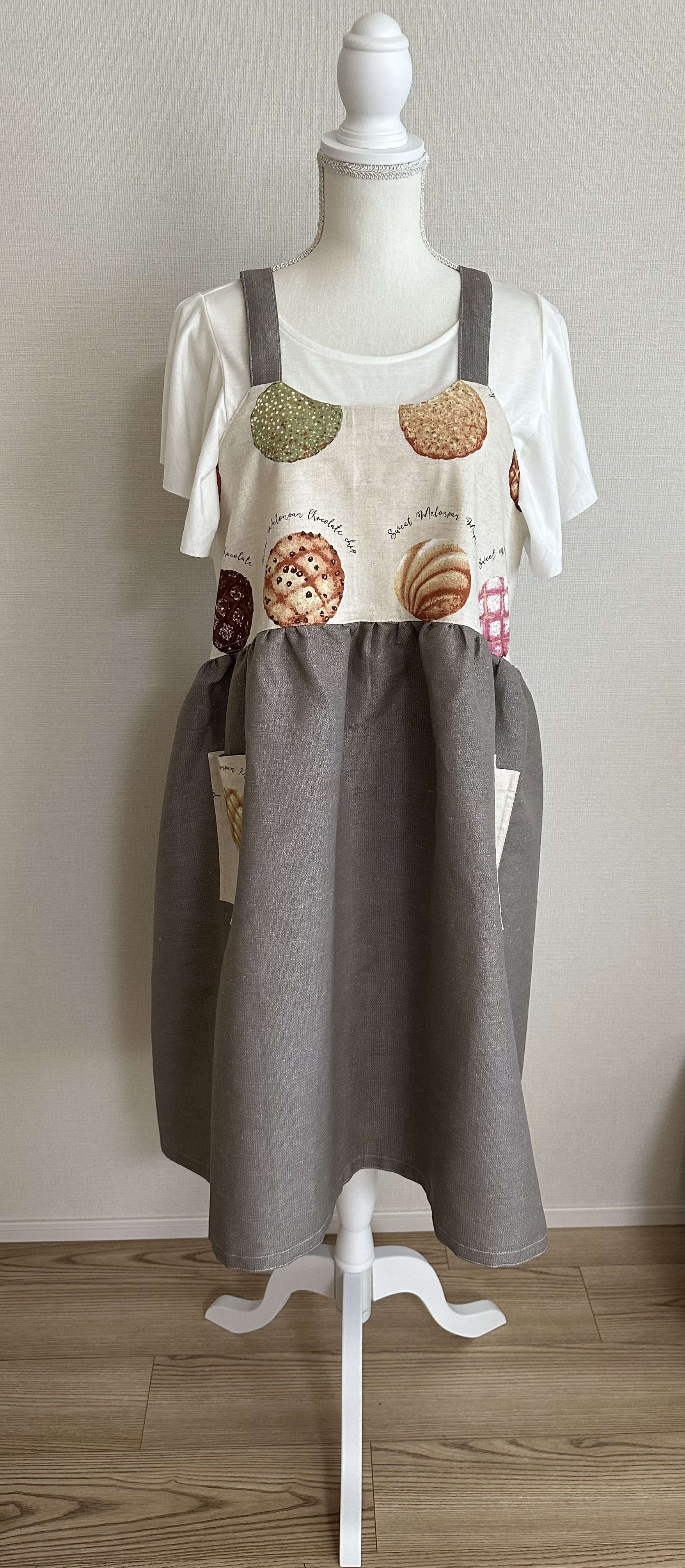 ギャザーエプロン1214-5