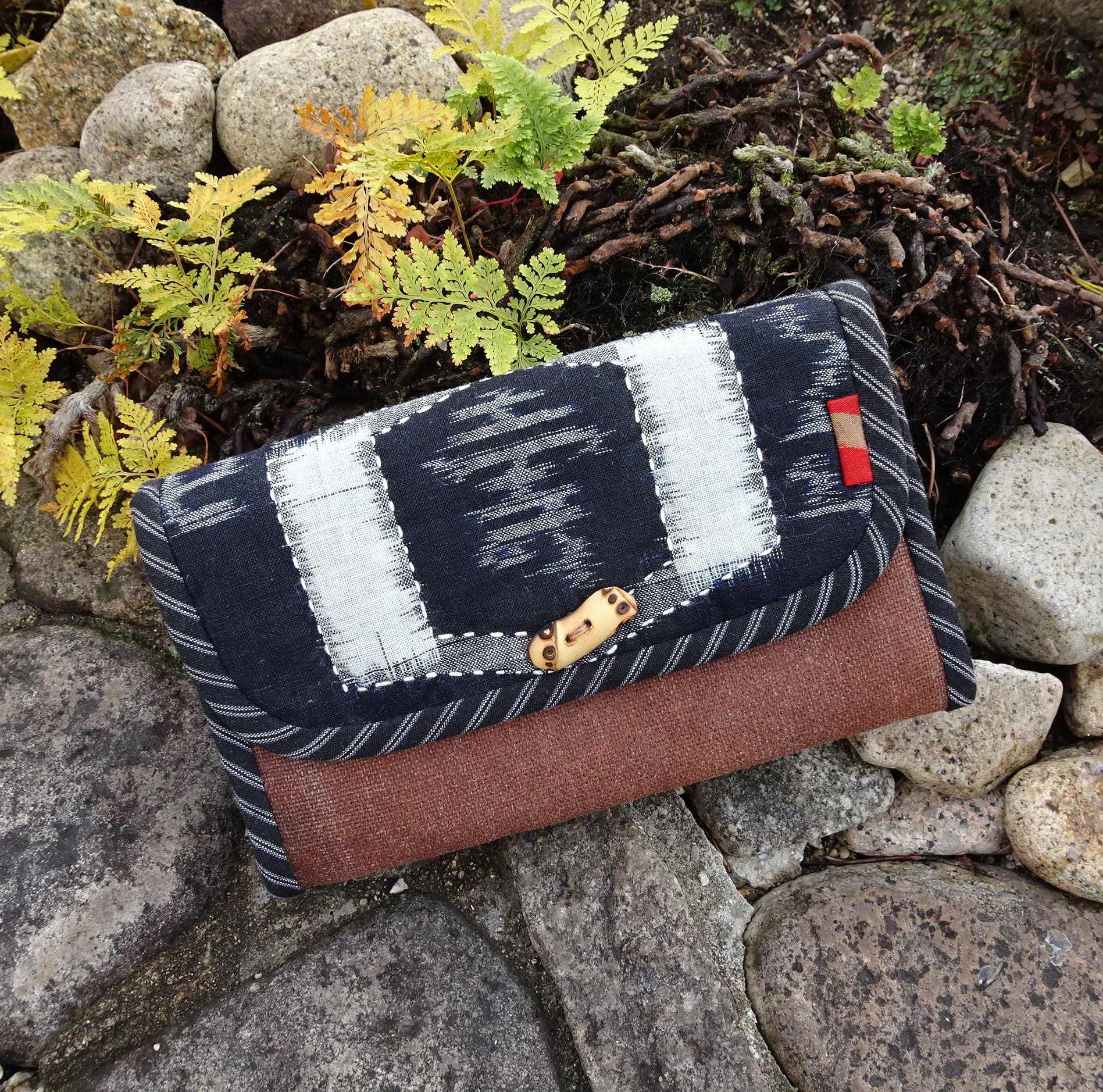 古布　長財布　酒袋　Wファスナー 5,250円