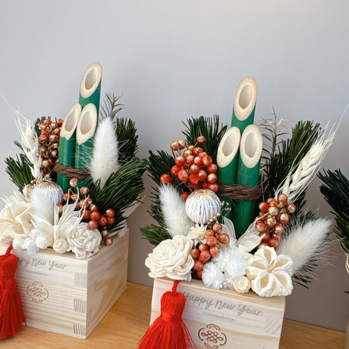 2026年準備中】門松アレンジ お正月飾り 門松 ミニ 受注製作 新年