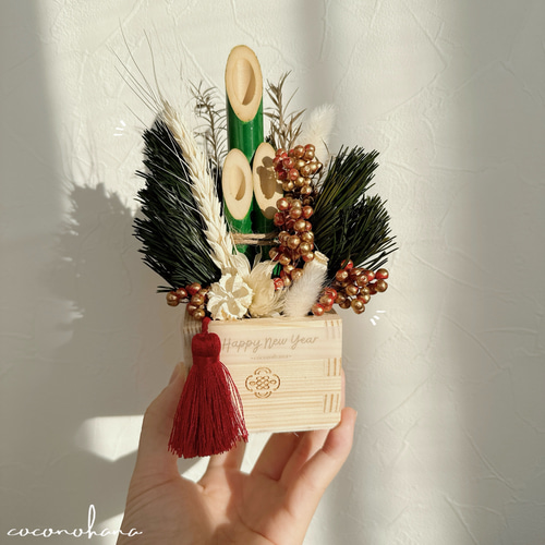 本日までの販売、年内発送】門松アレンジ お正月飾り 門松 ミニ