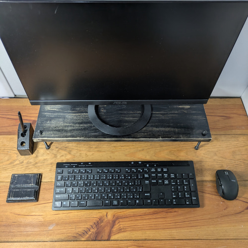 消費税無し シャビーシック】PCモニタースタンド デスクシェル モニター台 その他