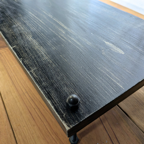 シャビーシック】PCモニタースタンド モニター台 デスクシェル