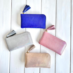 『2025年人気No,2オーロラシャンパンゴールド』軽くてコンパクトなL字ファスナー長財布『coronコロン』 10枚目の画像