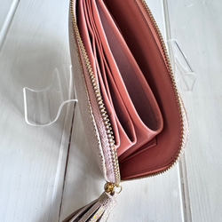 『2025年人気No,2オーロラシャンパンゴールド』軽くてコンパクトなL字ファスナー長財布『coronコロン』 8枚目の画像