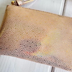 『2025年人気No,2オーロラシャンパンゴールド』軽くてコンパクトなL字ファスナー長財布『coronコロン』 4枚目の画像