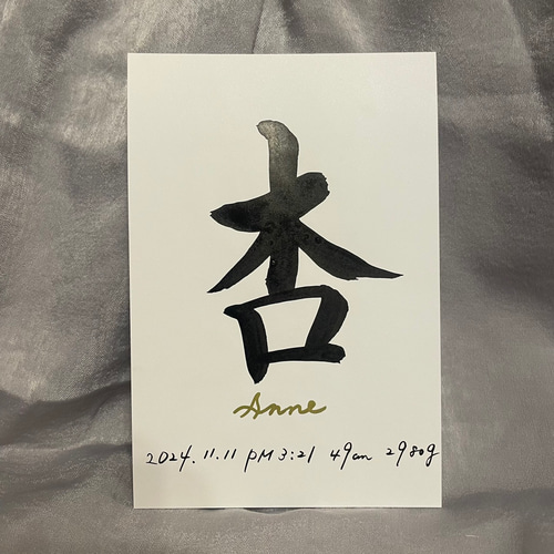 ⭐︎期間限定⭐︎オープン記念価格【楷書】書道師範が書く命名書 書道