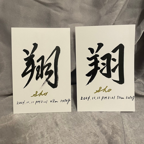 ⭐︎期間限定⭐︎オープン記念価格【楷書・行書2枚セット】書道師範が