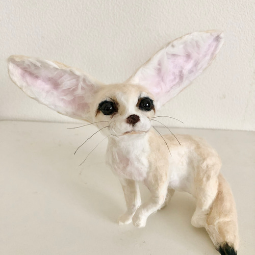 和紙のフェネックギツネ その他置物 ホワイトキャッツ 通販