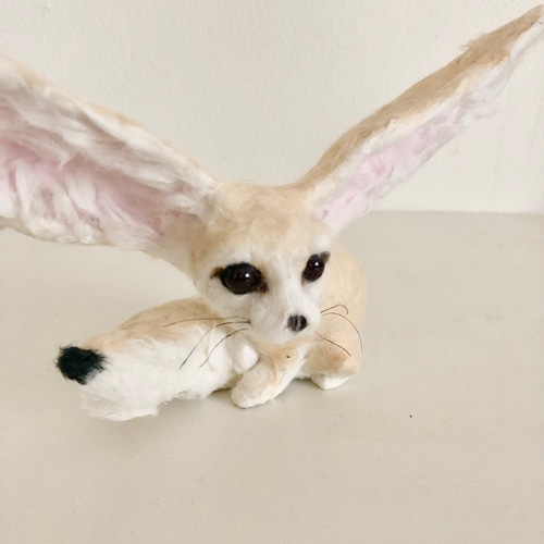 和紙のフェネックギツネ その他置物 ホワイトキャッツ 通販