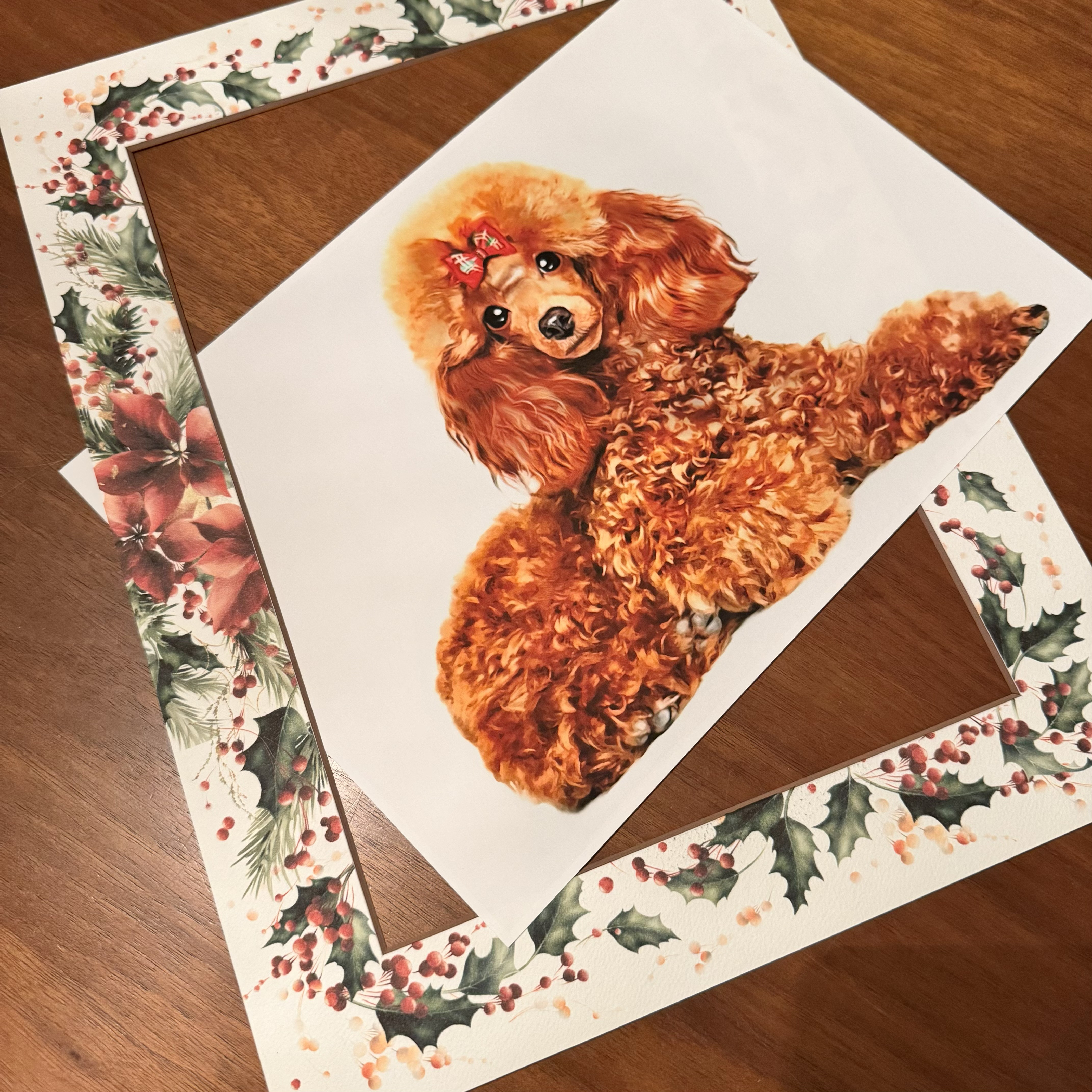 うちの子アート【似顔絵オーダー +マット台紙 +原画データ】ペットイラスト｜ペットアート｜ペット記念日｜ペット誕生日