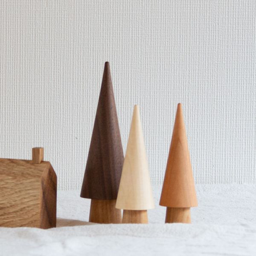 ろくろのツリー｜全6種類 木 オブジェ ナチュラル 無垢 北欧 韓国