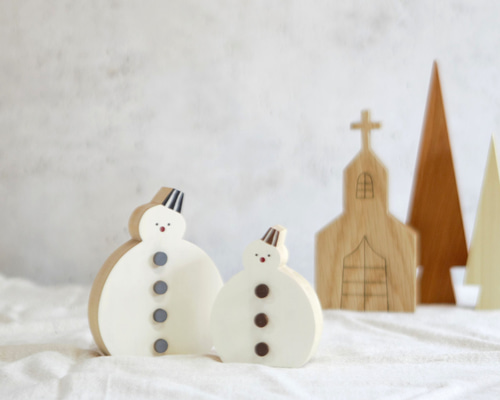 スノーマン まる｜全4種類 受注制作 雪だるま ゆきだるま クリスマス