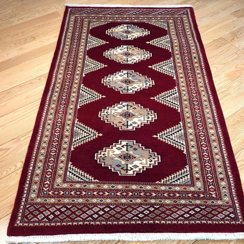 パキスタン絨毯 ハイクオリティ 玄関サイズ大 ソファー前 126x76cm