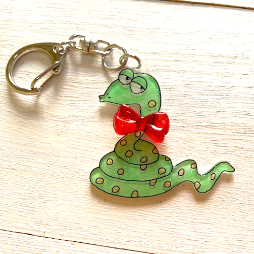 小波津志　着ぐるみキーホルダー　蛇　巳　ヘビ　ノーマル　シクレ　レア ヘビ 巳年 干支 キーホルダー かわいい その他アクセサリー