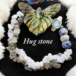 吉祥の霊鳥◇鳳凰眼天珠】天然石ブレスレット シトリン オリーブ