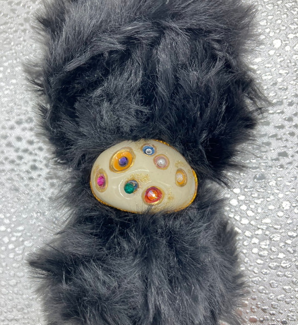白薩摩焼髪ゴム 1枚目の画像