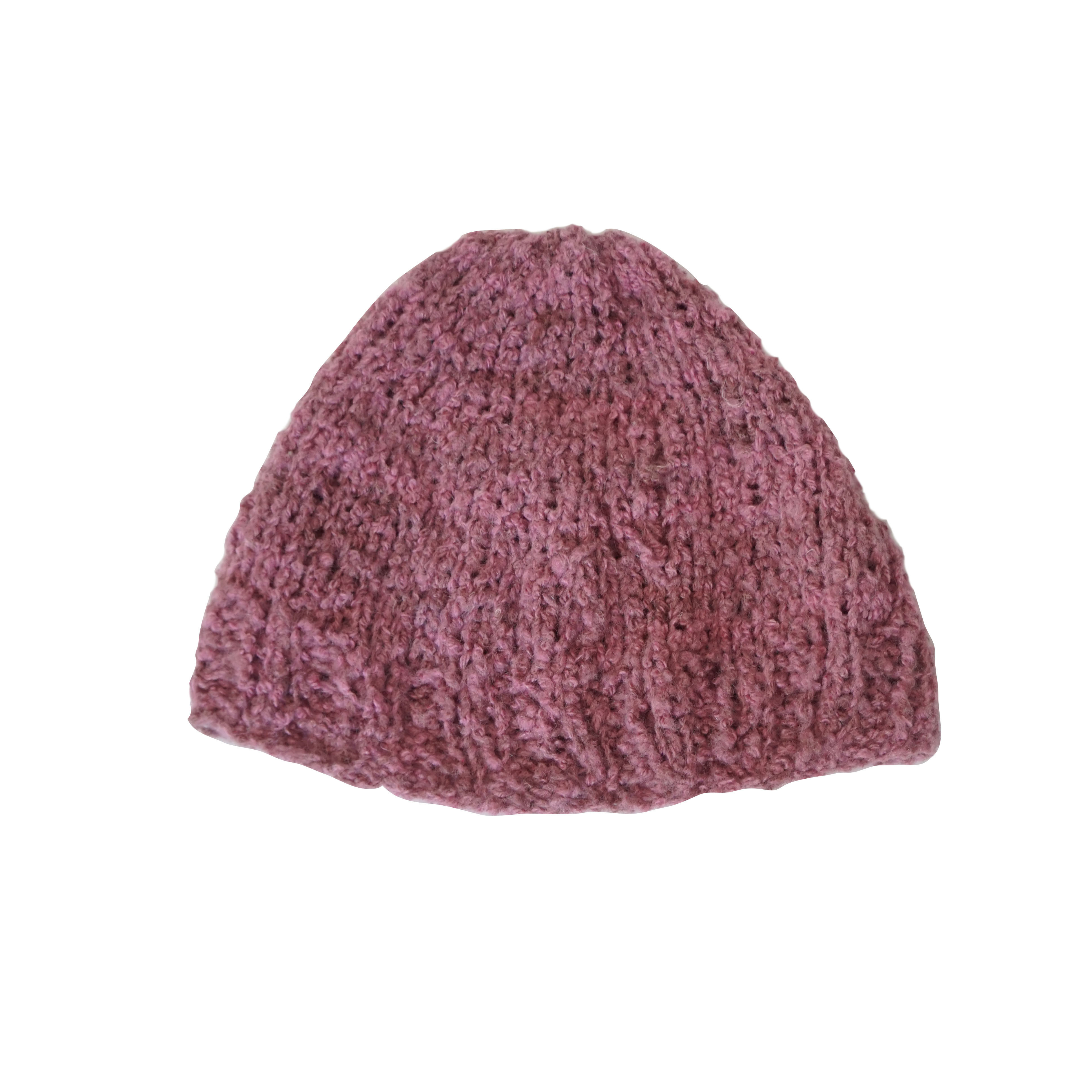 もふもふニット帽