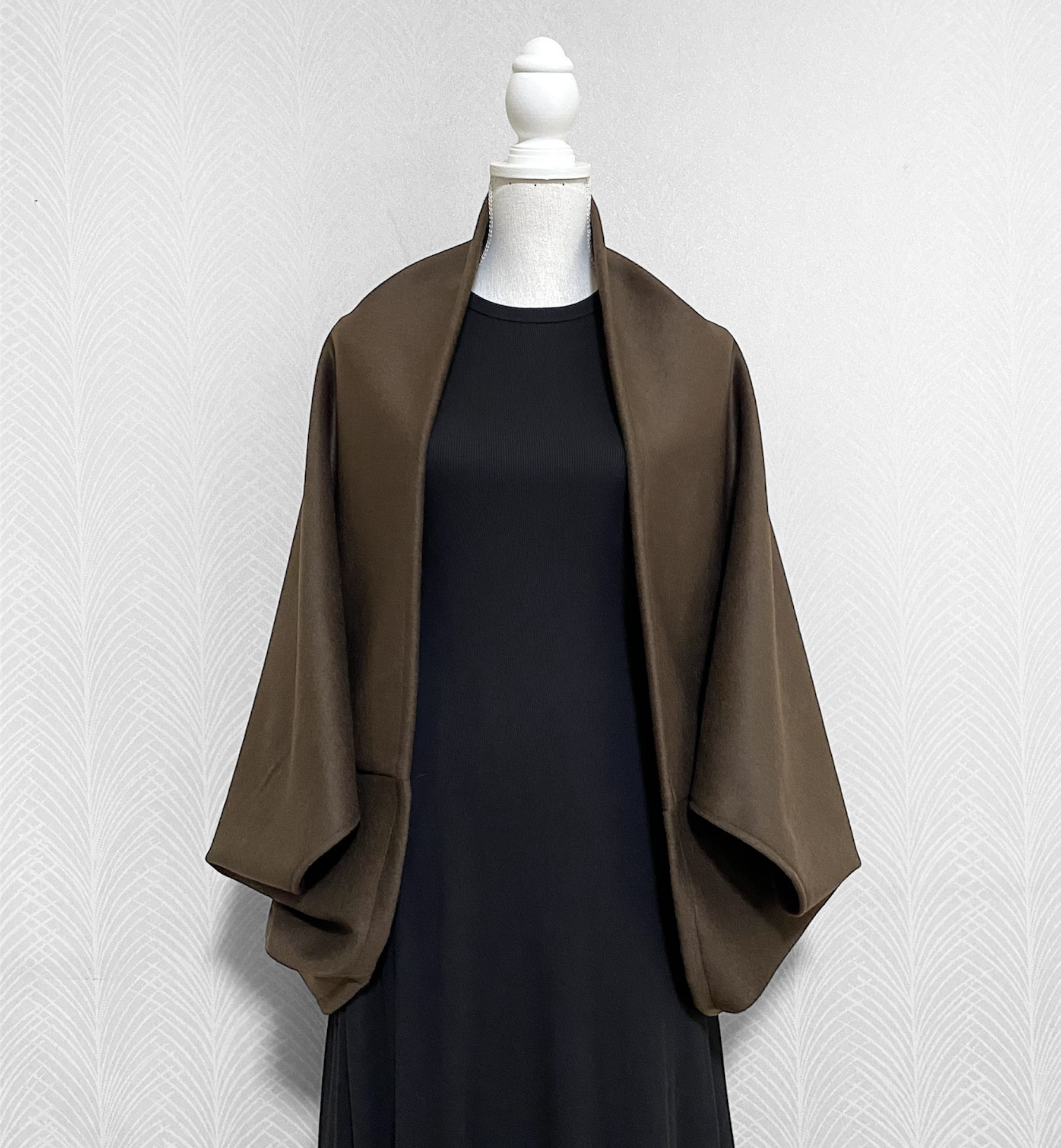 カシミヤウール◇肌触り◎おすすめ品です♪ ブラウン