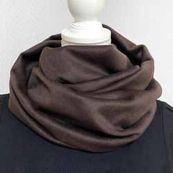 カシミヤウール◇ダークブラウン◇ 肌触り◎おすすめ品です♪ 1枚目の画像