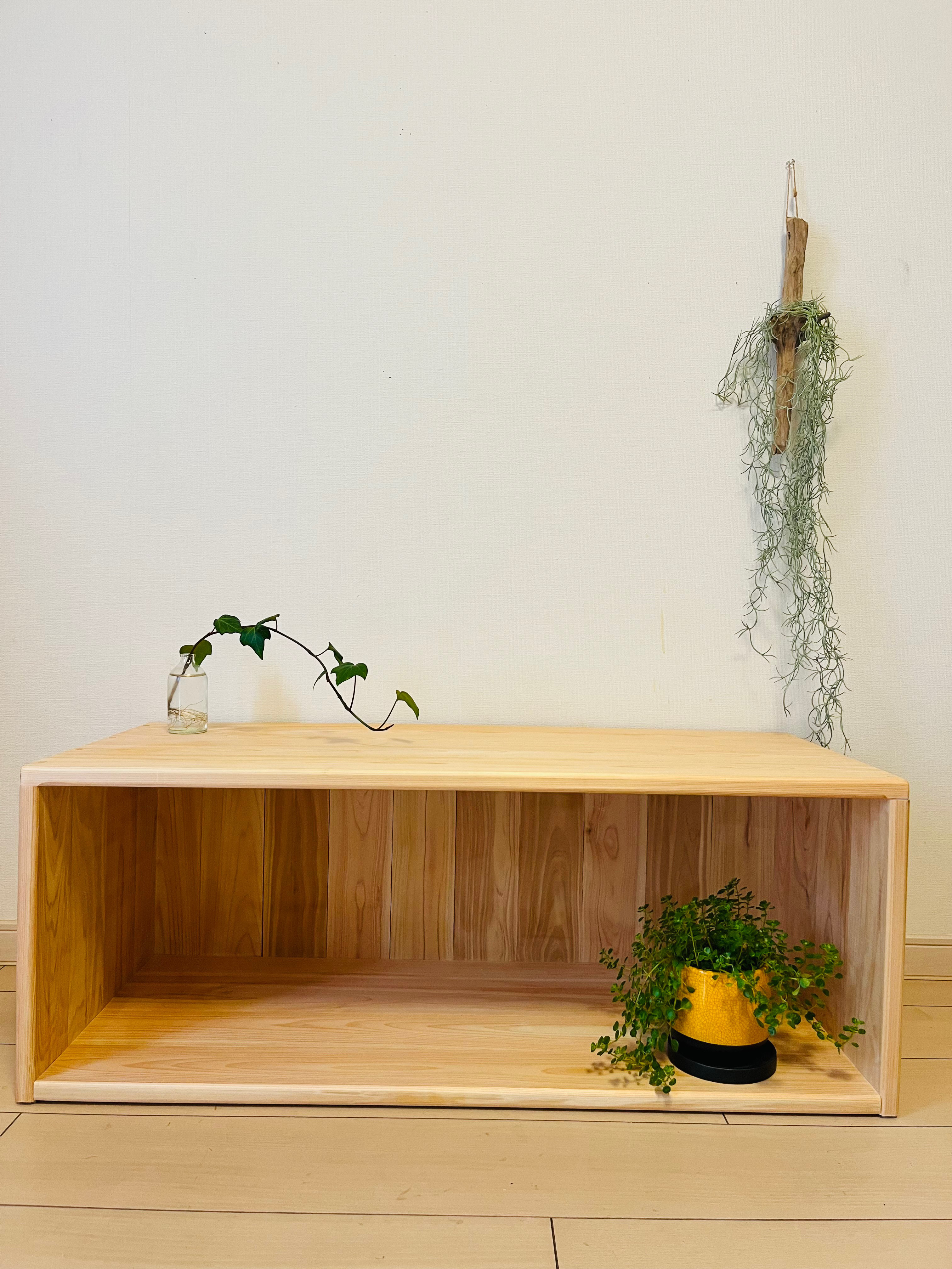 ひのき　桧　収納棚　ラック　棚　テレビ台