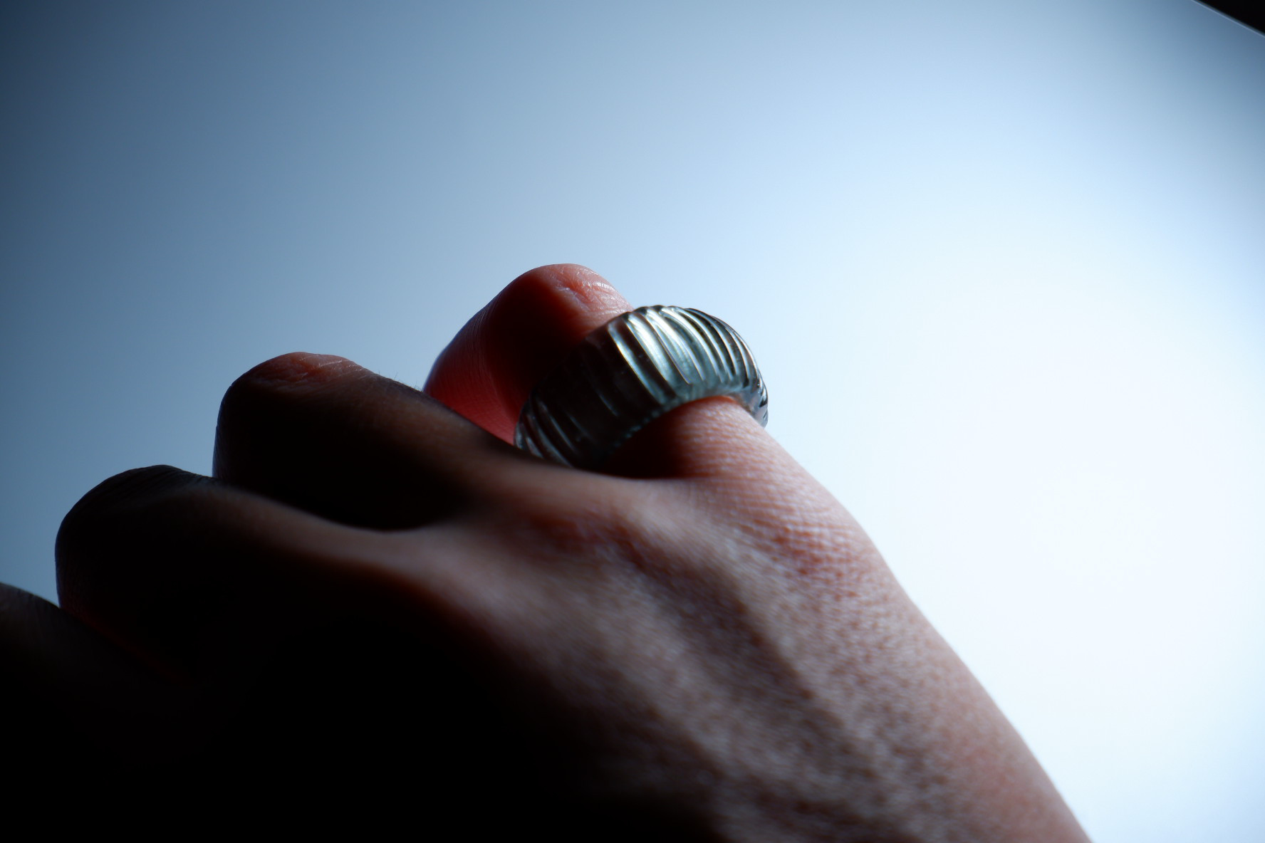ガラスリング　Glass ring Gray #648