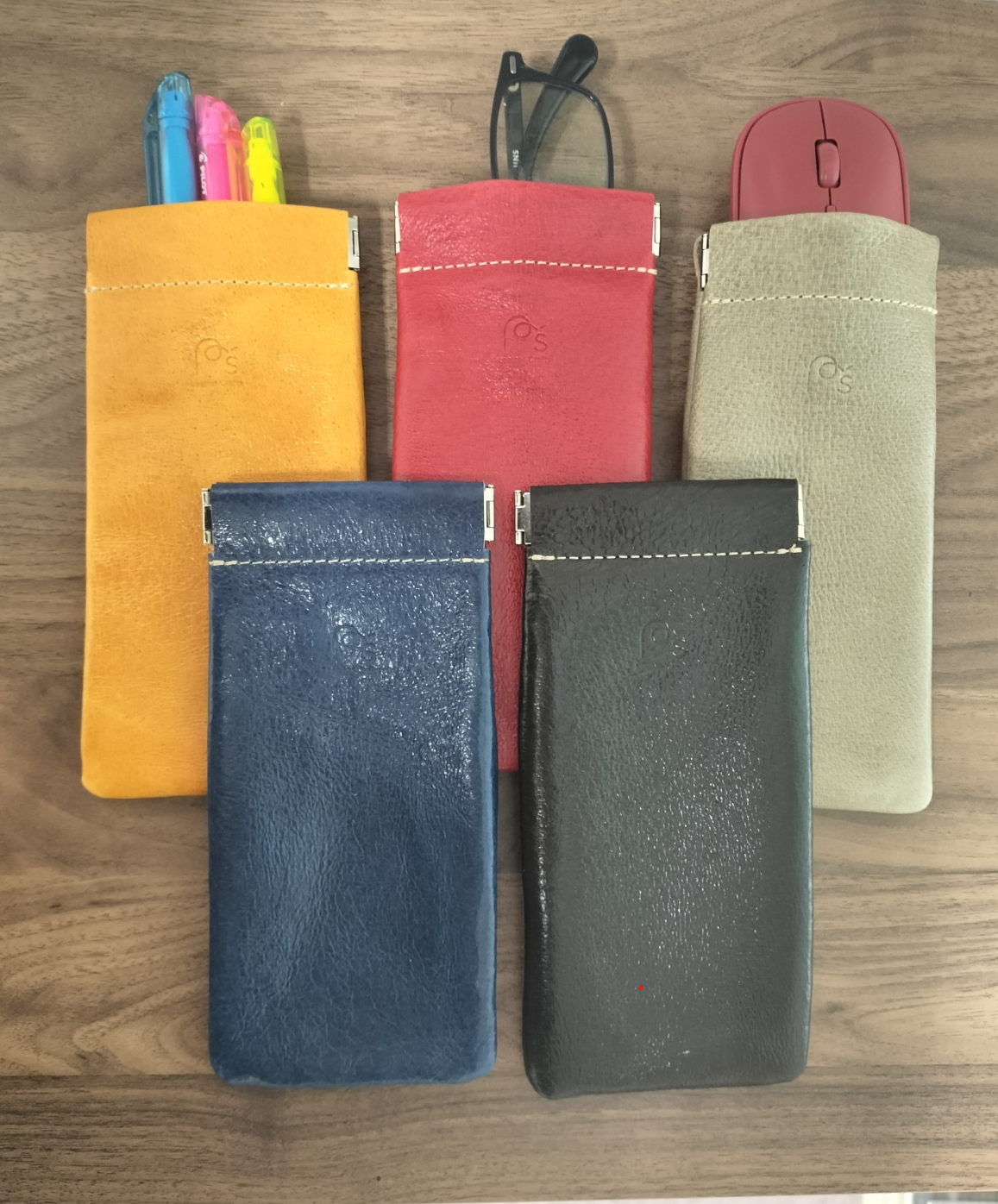 ピッグレザー　メガネケース