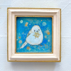 大きめ絵画「モルフォ蝶」 /原画 アート 日本画 絵画 紫苑工房