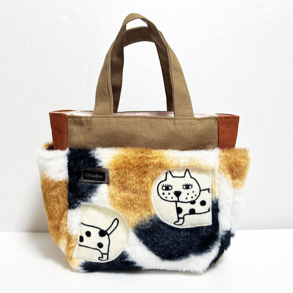 ゆるにゃんシリーズ】ぽけっととーと冬ver. 2025冬 トートバッグ