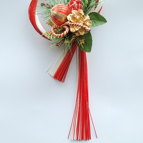 紅白梅べっぷ しめ縄 2025しめ縄 注連縄 しめ縄リース 正月飾り 注連縄