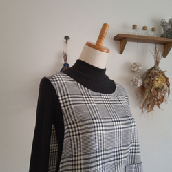 ファンシークロスグレンチェックベスト 5枚目の画像