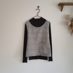 ファンシークロスグレンチェックベスト 6枚目の画像