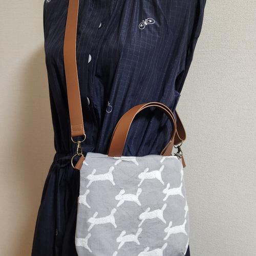 ランランラン 】 ミナペルホネン トートバッグ ミニトート 斜