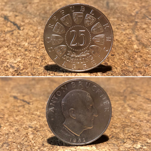 オーストリア25シリング銀貨コインリング23号現品即納 指輪