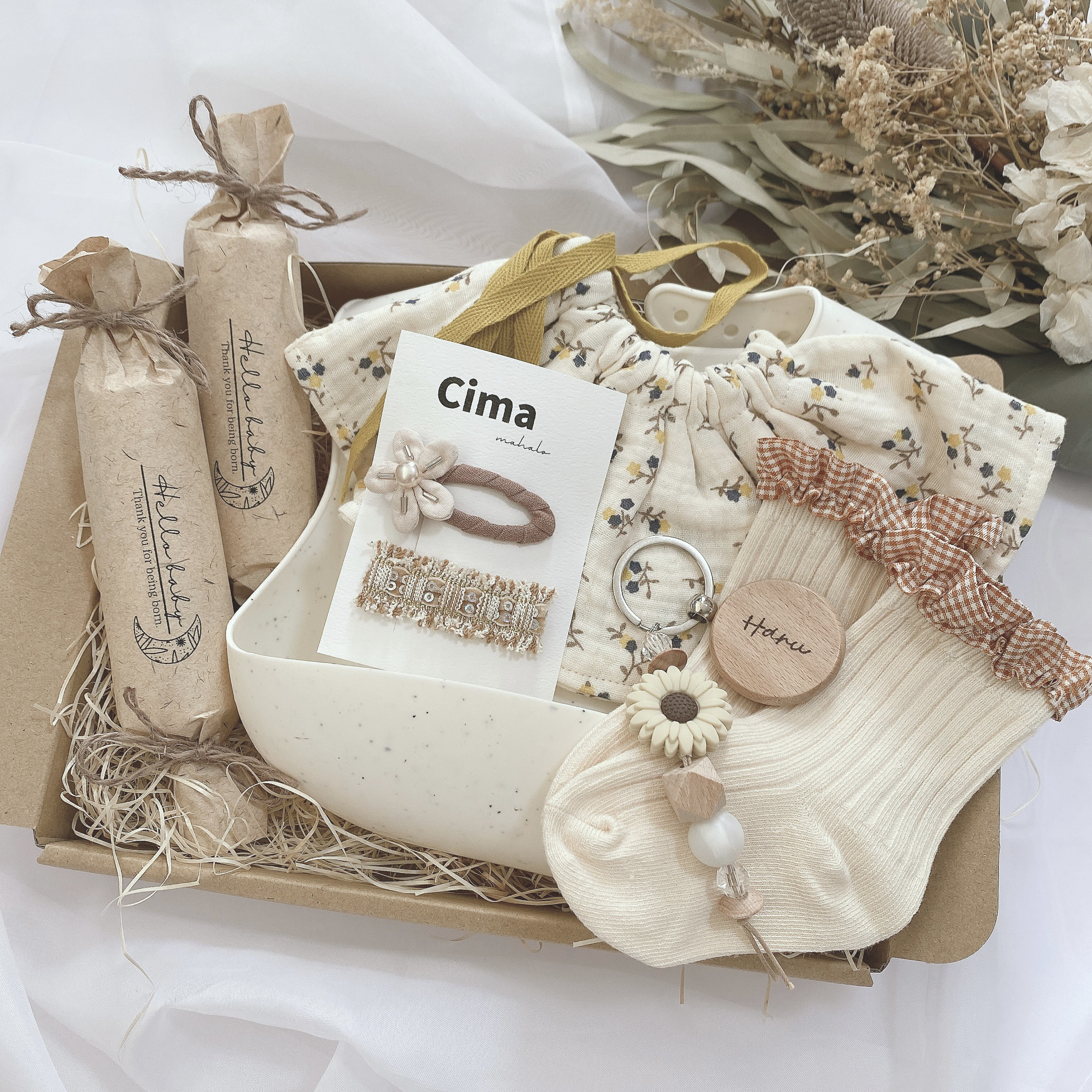 出産祝い　セット　おしゃぶりホルダー　スタイ　ビブ　おしゃれ