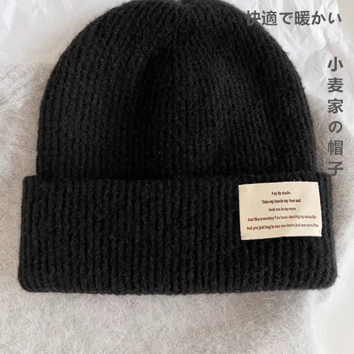 新品同様 ウール入りニットニットニットニットニットニット帽女性用秋冬 帽子