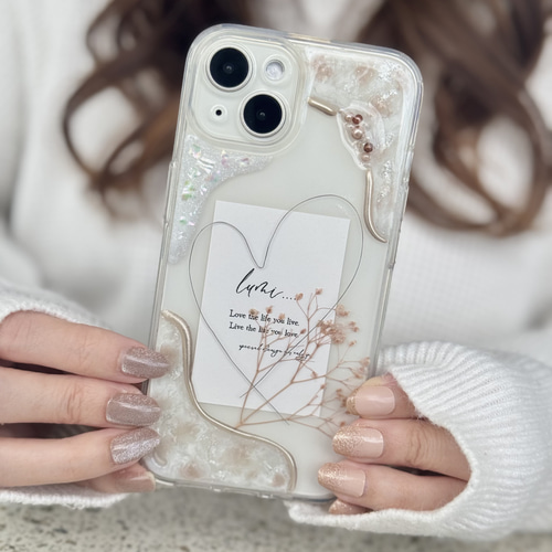 quilting iPhone case【ivory】 – BUNNY APARTMENT
