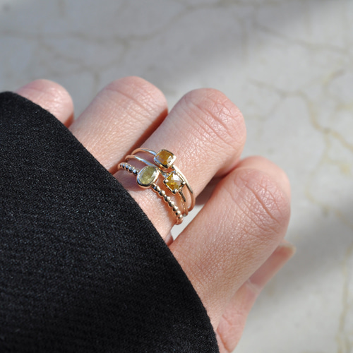 K10】Natural Diamond ball ring ナチュラルダイヤモンド ボール 