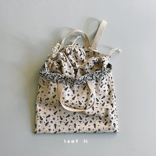 入園入学5点セット〈leaf 秋 クリームベージュ〉葉っぱ 葉 入園