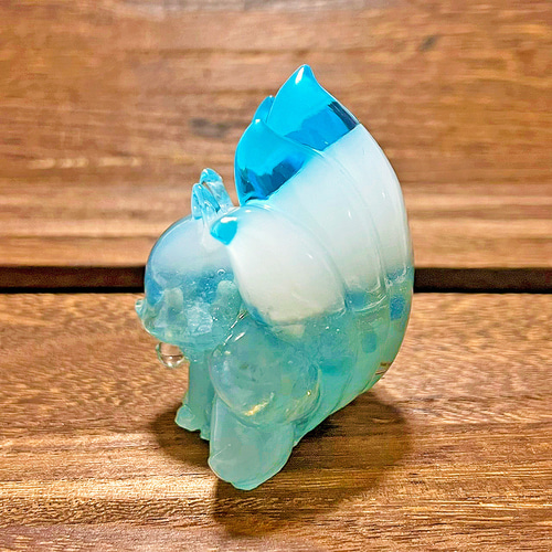 特別カラー1点限定】冬の九尾の狐 オルゴナイト アクアマリン その他  