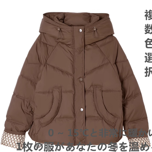 正規品ショート丈ダウンジャケット女性2024冬新型厚手ファッション 