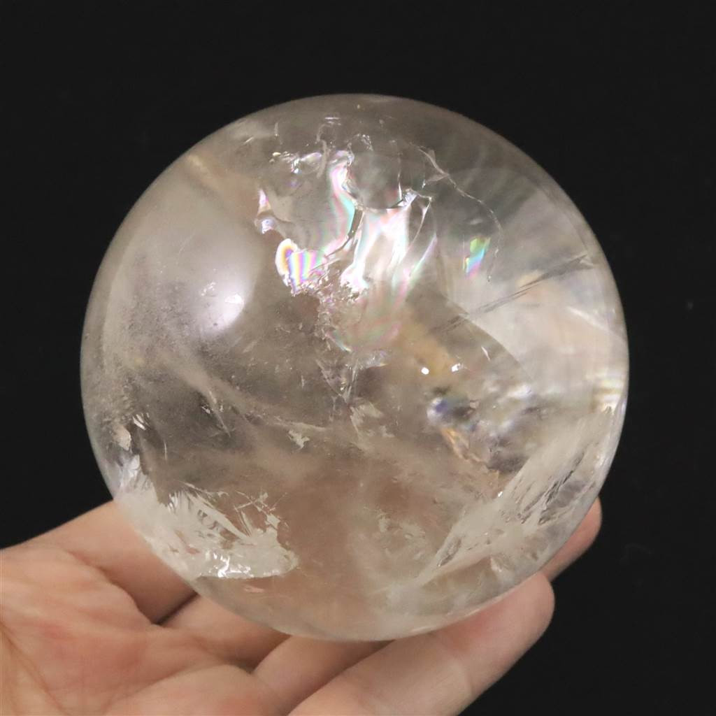 ロシアンレムリアン 79mmスフィア 水入りレインボー 693g #17848