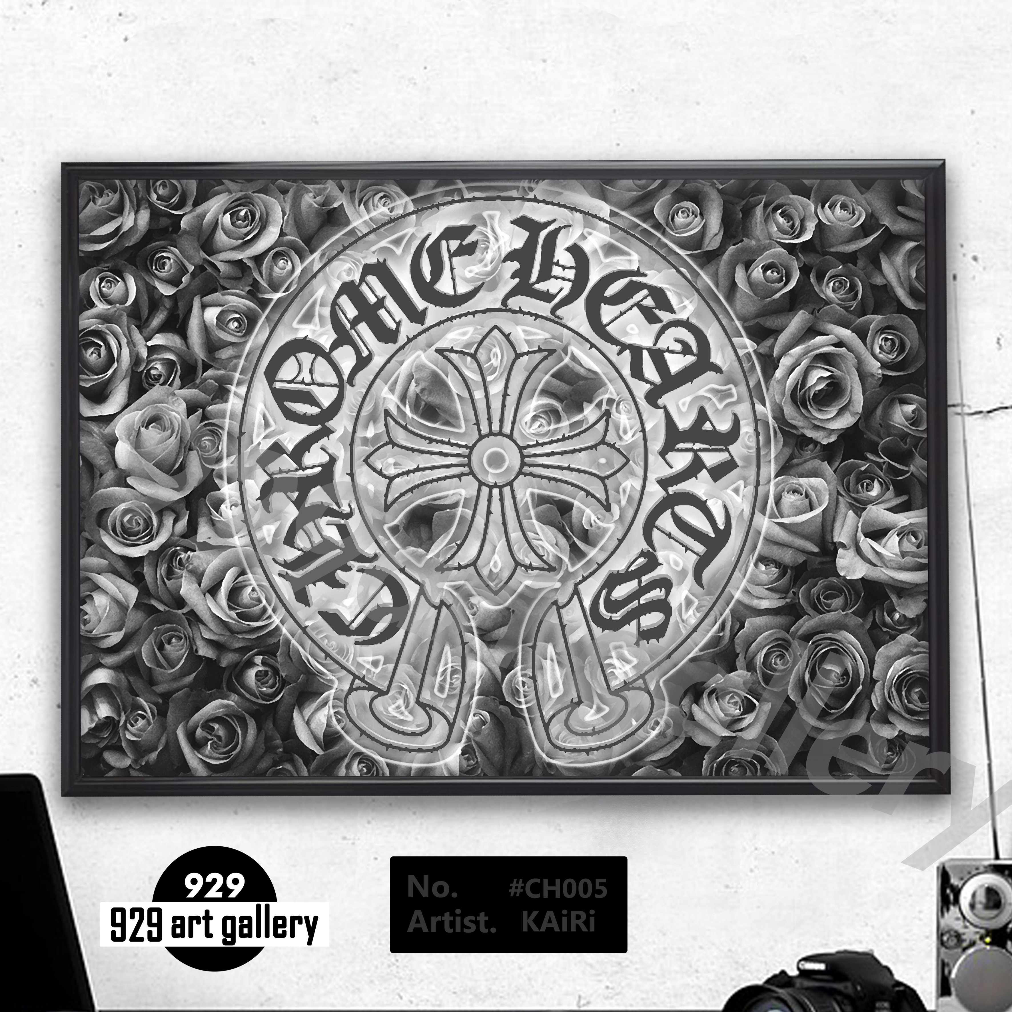 CHROME HEARTS type☆A4額装済オマージュアートインテリア