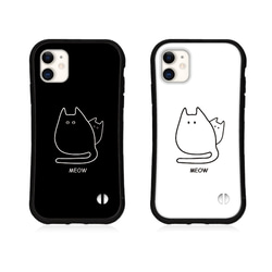 北欧 猫 名入れ スマホケース iPhone16 15 14 pro SE アイフォン カバー 送料無料 花柄 かわいい 10枚目の画像
