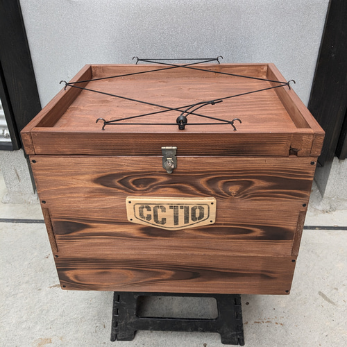 ハンターカブやクロスカブ、スーパーカブに最適！ 大容量な木製リア