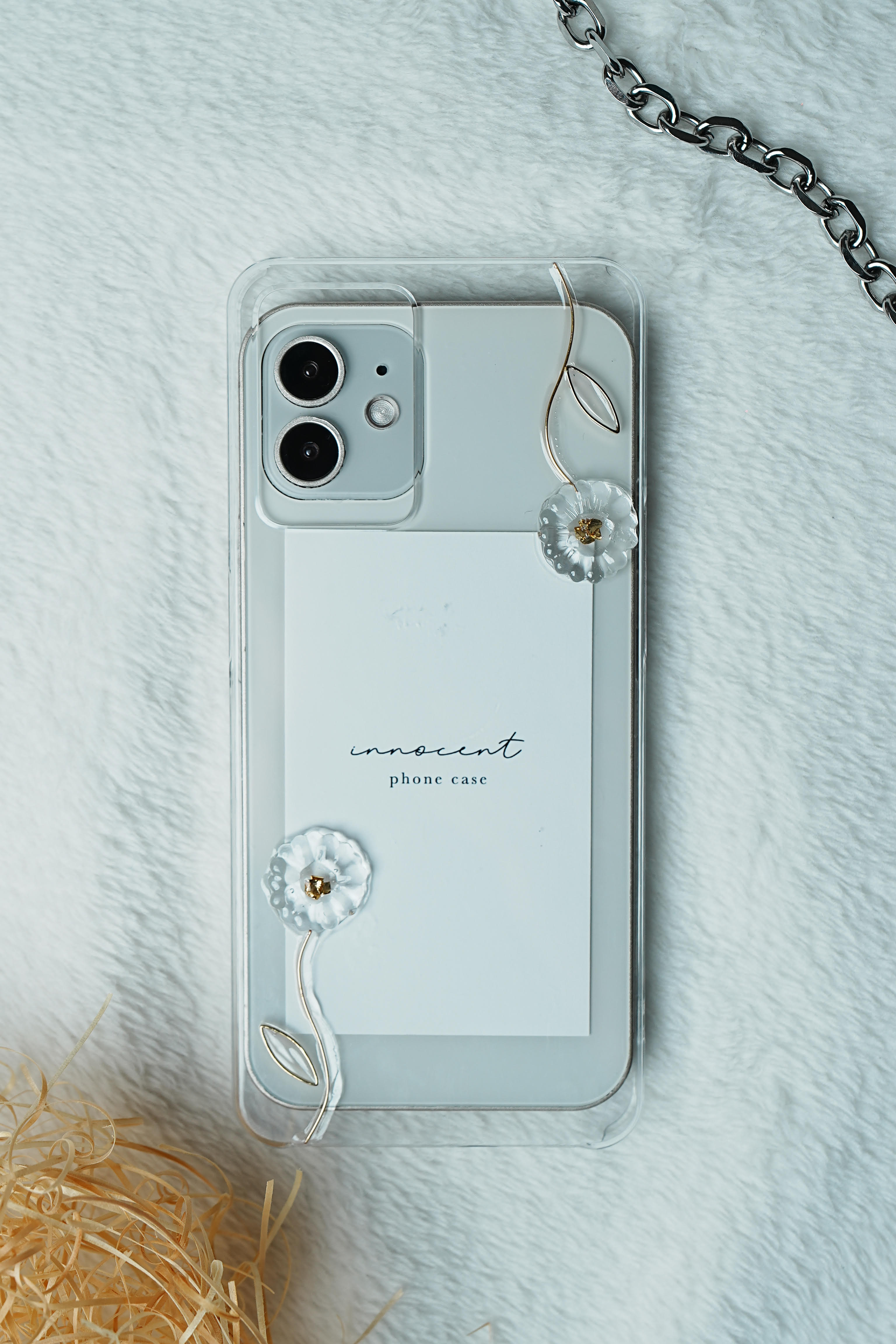 Innocent Grey 花葬　スマホカバー 花葬　スマホカバー Grey Innocent