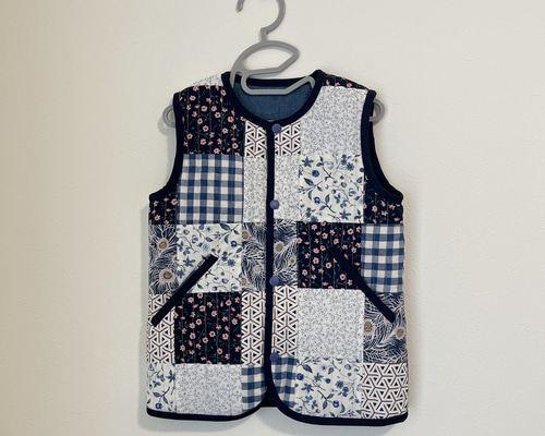 Sea New York　パッチワークキルティングベスト df9af0244360dfd3446b352cb63854