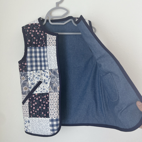 パッチワーク キルト ベスト ベスト ブブセッテテ 通販 18656405